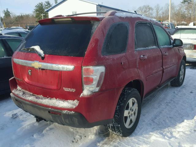 2CNDL63F456001447 - 2005 CHEVROLET EQUINOX LT RED photo 4