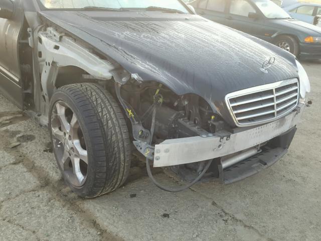 WDBRF52H07A955728 - 2007 MERCEDES-BENZ C 230 BLACK photo 9