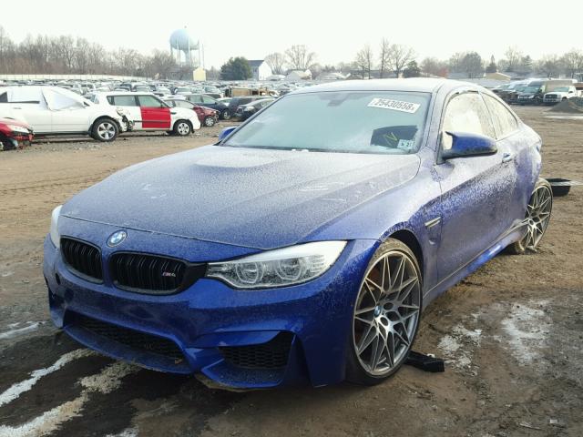 WBS3R9C58GK708471 - 2016 BMW M4 BLUE photo 2