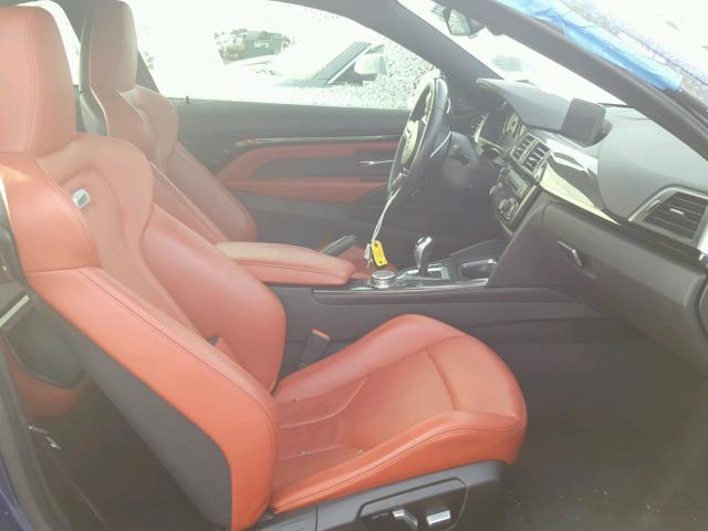 WBS3R9C58GK708471 - 2016 BMW M4 BLUE photo 5