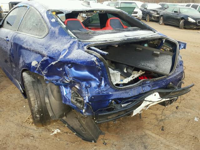 WBS3R9C58GK708471 - 2016 BMW M4 BLUE photo 9