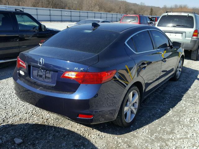 19VDE1F37EE007304 - 2014 ACURA ILX 20 BLUE photo 4