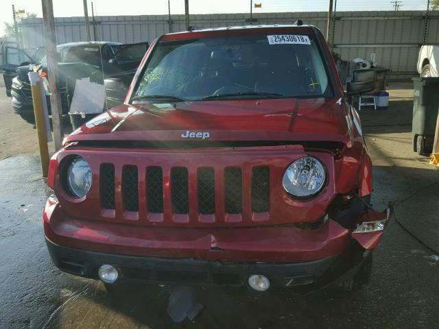 1C4NJRBB2CD608766 - 2012 JEEP PATRIOT SP RED photo 9