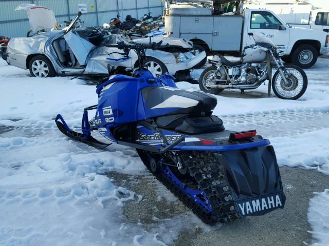 4UF8LY101HT000440 - 2017 YAMAHA SNOWMOBILE BLUE photo 3