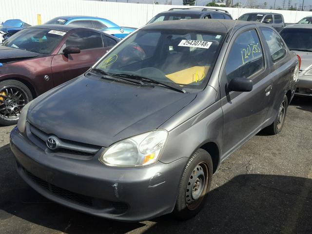 JTDAT123230301785 - 2003 TOYOTA ECHO GRAY photo 2