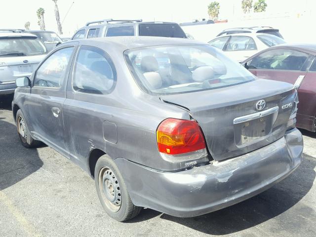 JTDAT123230301785 - 2003 TOYOTA ECHO GRAY photo 3