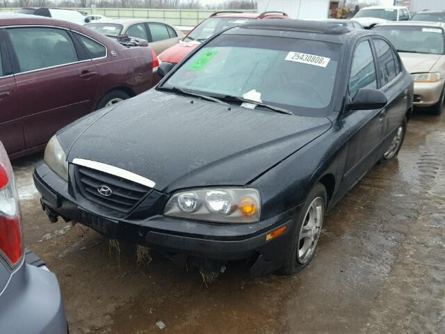 KMHDN46D85U056154 - 2005 HYUNDAI ELANTRA GL BLACK photo 2