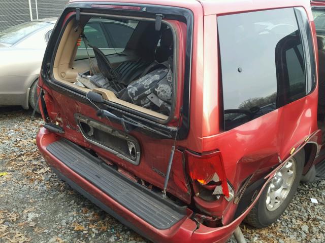 5LMRU27L4WLJ10864 - 1998 LINCOLN NAVIGATOR RED photo 9