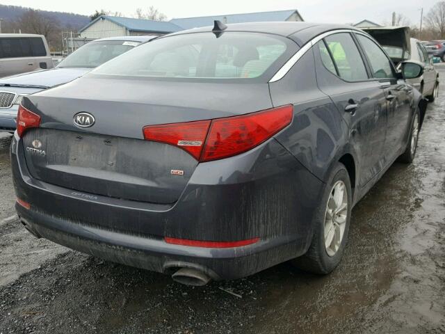 KNAGM4A75B5160643 - 2011 KIA OPTIMA LX CHARCOAL photo 4