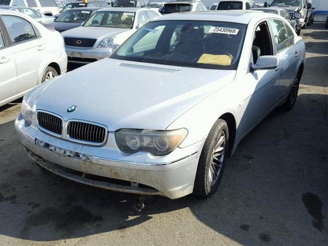 WBAGN63564DS52065 - 2004 BMW 745 LI SILVER photo 2