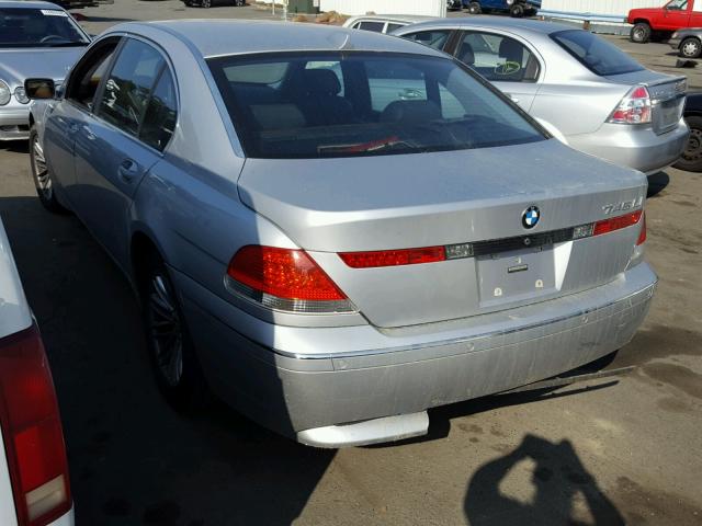 WBAGN63564DS52065 - 2004 BMW 745 LI SILVER photo 3