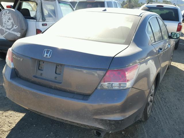 JHMCP26858C017208 - 2008 HONDA ACCORD EXL CHARCOAL photo 4