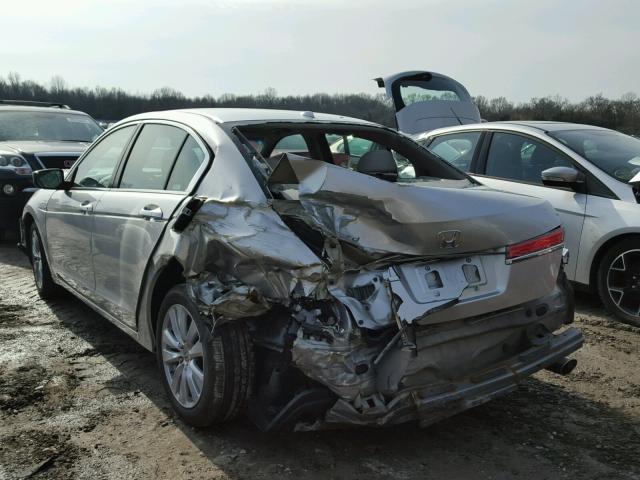 1HGCP2F87BA004045 - 2011 HONDA ACCORD EXL SILVER photo 3