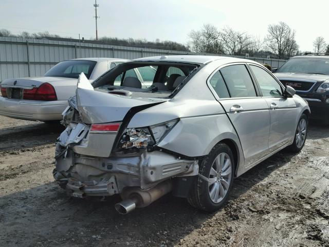 1HGCP2F87BA004045 - 2011 HONDA ACCORD EXL SILVER photo 4