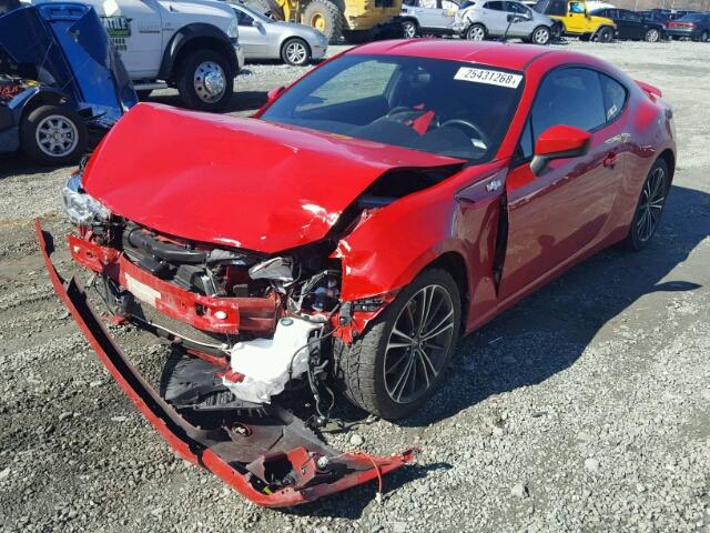 JF1ZNAA1XE9701028 - 2014 TOYOTA SCION FR-S წითელი ფოტო 2