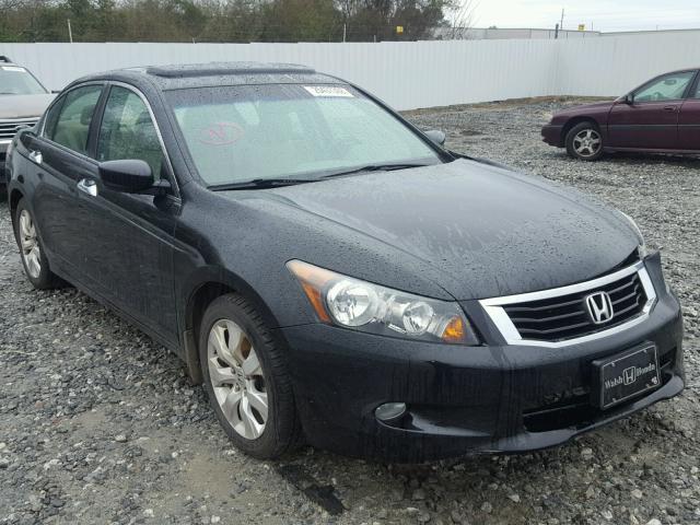 5KBCP3F87AB010097 - 2010 HONDA ACCORD EXL BLACK photo 1