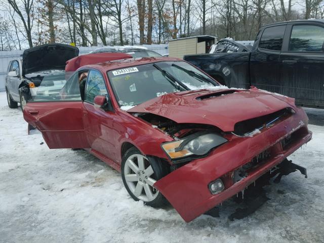 4S3BL686254204231 - 2005 SUBARU LEGACY GT RED photo 1