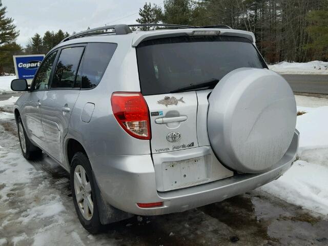 JTMBD31V085208516 - 2008 TOYOTA RAV4 LIMIT SILVER photo 3