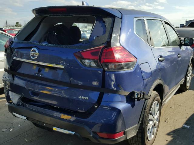 KNMAT2MV9HP568652 - 2017 NISSAN ROGUE S BLUE photo 4