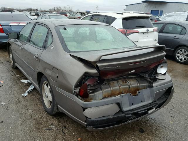 2G1WH55K029365970 - 2002 CHEVROLET IMPALA LS BROWN photo 3