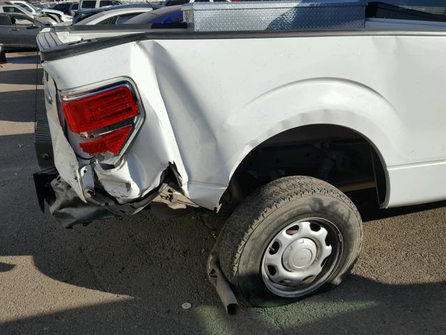 1FTMF1CM7DKE35340 - 2013 FORD F150 WHITE photo 9