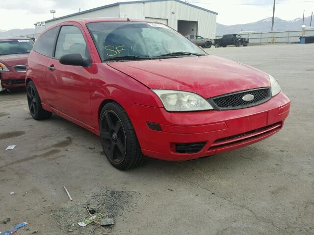 1FAFP31N97W306435 - 2007 FORD FOCUS ZX3 RED photo 1