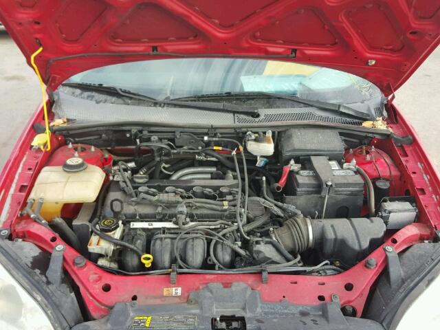 1FAFP31N97W306435 - 2007 FORD FOCUS ZX3 RED photo 7