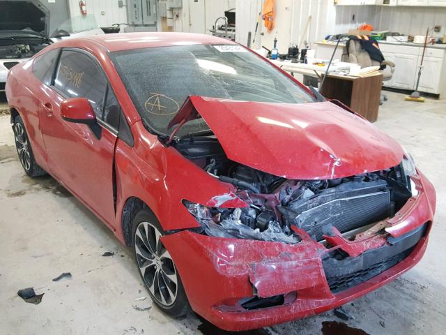 2HGFG3B57DH502880 - 2013 HONDA CIVIC LX RED photo 1