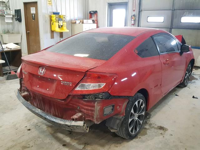 2HGFG3B57DH502880 - 2013 HONDA CIVIC LX RED photo 4