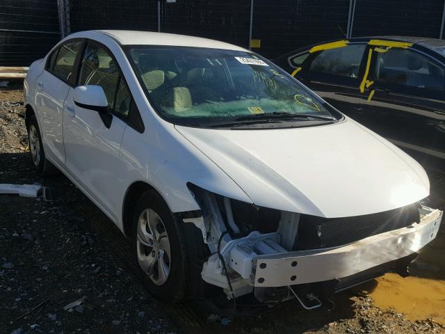 19XFB2F52DE208252 - 2013 HONDA CIVIC LX WHITE photo 1