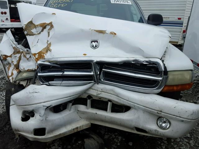 1B8HR58N72F220270 - 2002 DODGE DURANGO SL WHITE photo 7