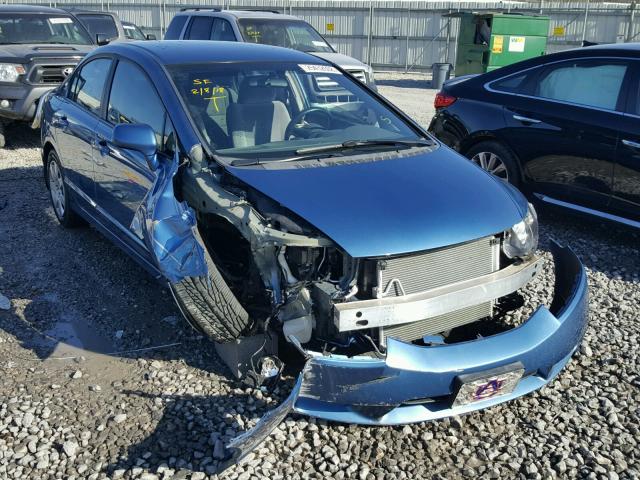 19XFA1F59BE035954 - 2011 HONDA CIVIC LX BLUE photo 1