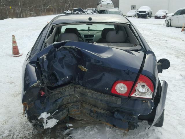 1G1ZH57B094261650 - 2009 CHEVROLET MALIBU 1LT BLUE photo 9