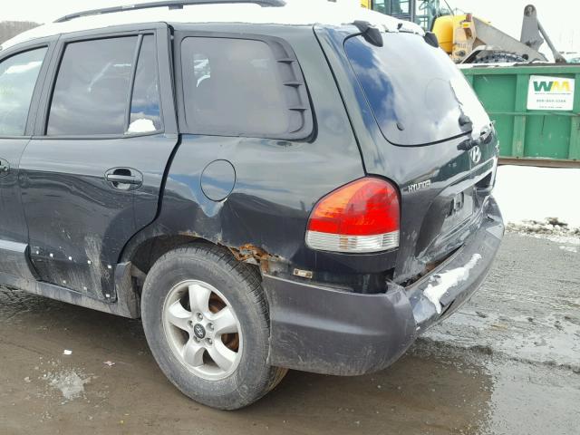 KM8SC73E66U110838 - 2006 HYUNDAI SANTA FE G GREEN photo 9