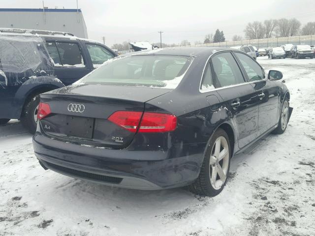 WAUFFAFL0CA103236 - 2012 AUDI A4 PREMIUM BLUE photo 4