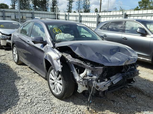 1HGCR2F84EA242157 - 2014 HONDA ACCORD EXL CHARCOAL photo 1