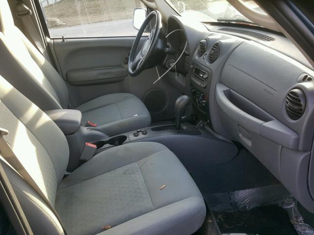 1J4GL48KX7W539990 - 2007 JEEP LIBERTY SP BLUE photo 5