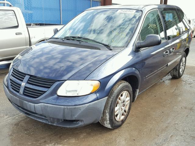 1D4GP25B47B147830 - 2007 DODGE CARAVAN SE BLUE photo 2