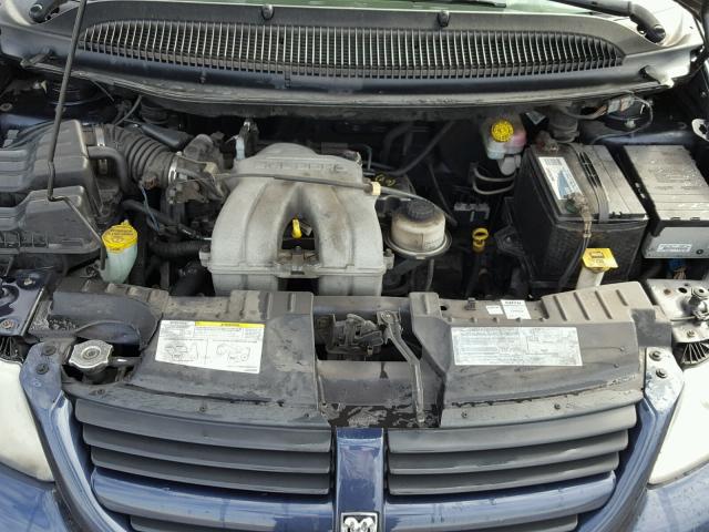 1D4GP25B47B147830 - 2007 DODGE CARAVAN SE BLUE photo 7