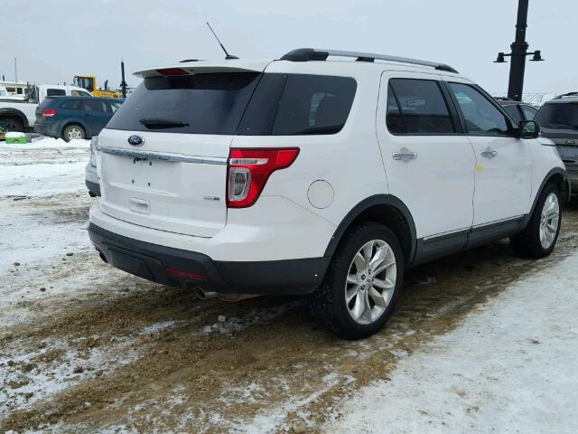 1FM5K8D86DGC74228 - 2013 FORD EXPLORER X WHITE photo 4