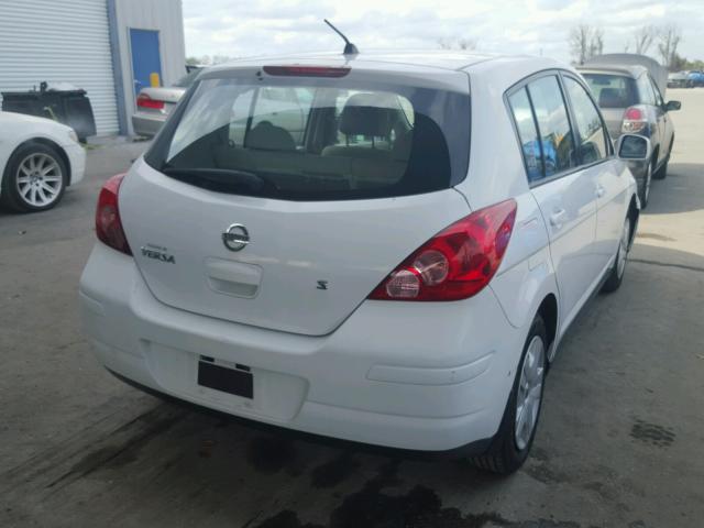 3N1BC13E37L446186 - 2007 NISSAN VERSA S WHITE photo 4