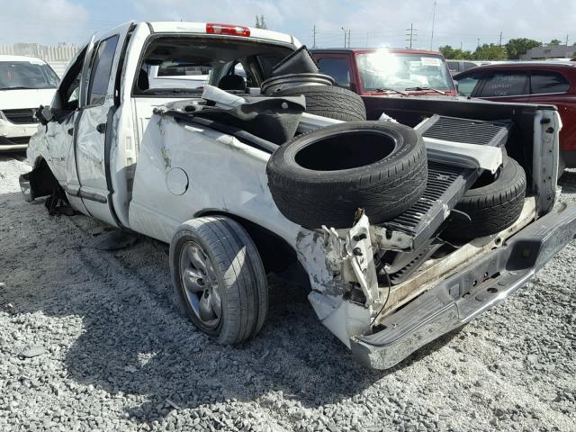 3D7HA18N02G146778 - 2002 DODGE RAM 1500 WHITE photo 3