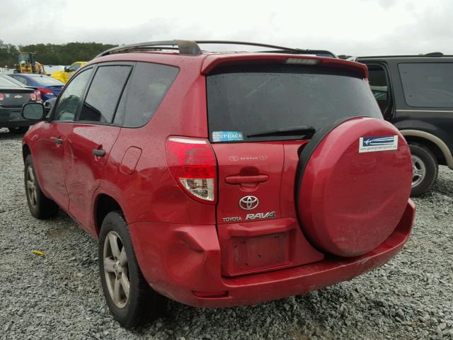 JTMZD33V765013506 - 2006 TOYOTA RAV4 RED photo 3