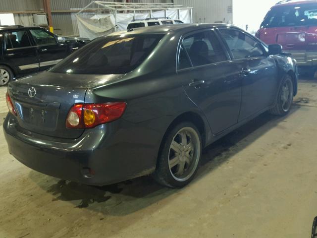 1NXBU40E19Z038628 - 2009 TOYOTA COROLLA BA GRAY photo 4