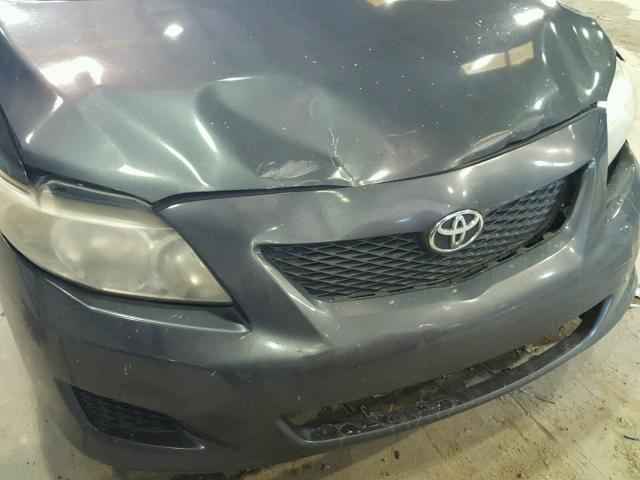 1NXBU40E19Z038628 - 2009 TOYOTA COROLLA BA GRAY photo 9