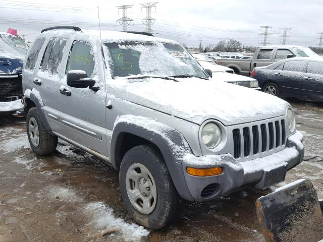 1J4GL48K72W277807 - 2002 JEEP LIBERTY SP SILVER photo 1