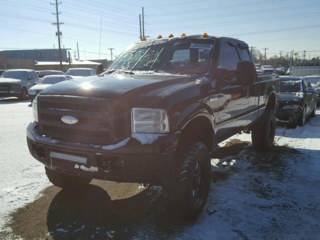 1FTWX31P05EC28903 - 2005 FORD F350 SRW S BLACK photo 2