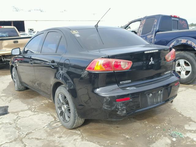 JA3AU16U68U034844 - 2008 MITSUBISHI LANCER DE BLACK photo 3