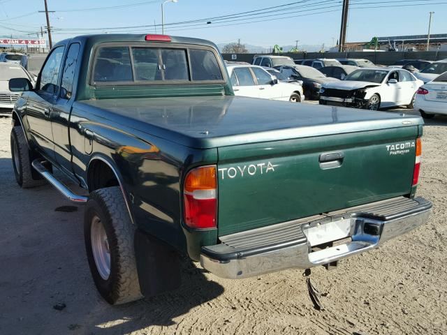 4TASM92N4XZ538003 - 1999 TOYOTA TACOMA XTR GREEN photo 3