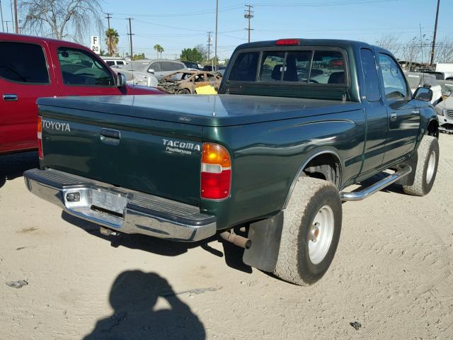 4TASM92N4XZ538003 - 1999 TOYOTA TACOMA XTR GREEN photo 4